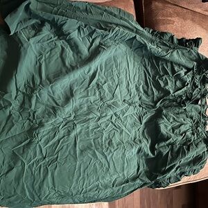 SHEIN Vibrant Green Ruffled Top